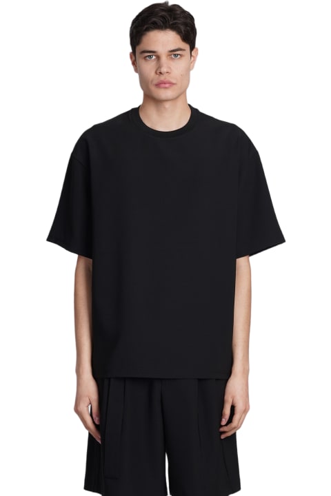 Attachment Topwear for Men Attachment T-shirt In Black Polyester
