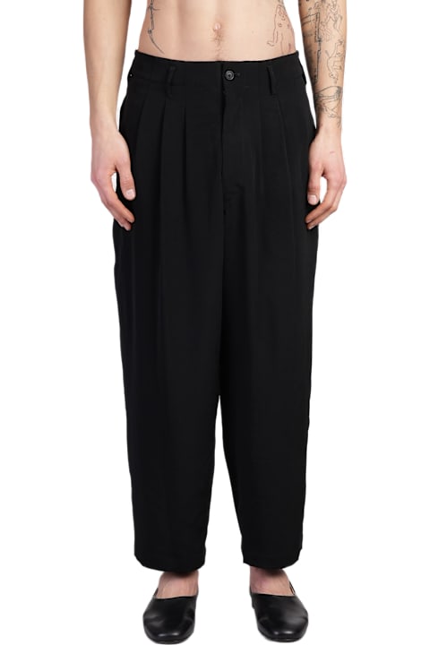 Yohji Yamamoto Pants for Men Yohji Yamamoto Pants In Black Triacetate