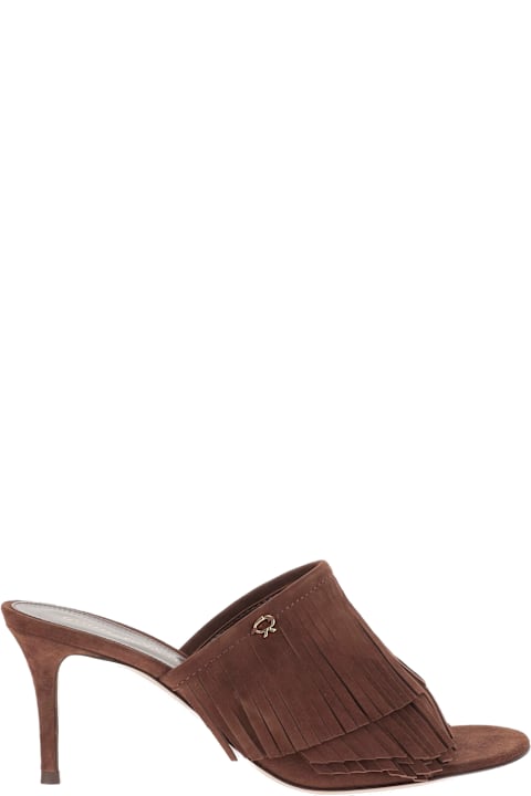 サンダル・ミュール Gianvito Rossi Suede Mules With Bangs Gianvito Rossi Suede Mules With Bangs | italist