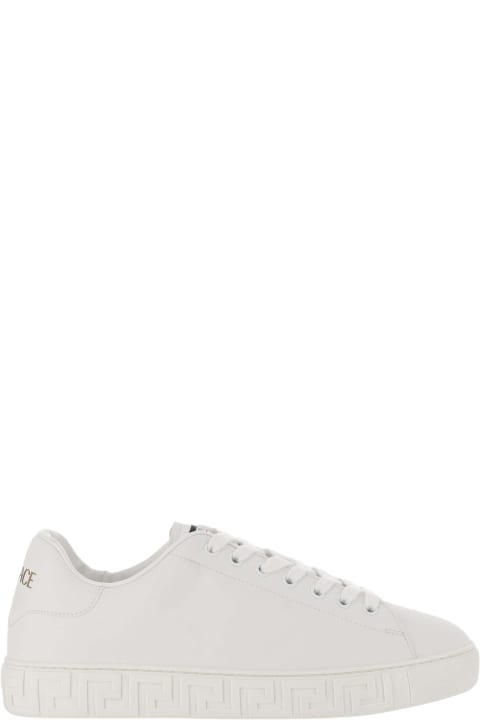 Versace Sneaker Mix Tessuti crosta vitello italist ALWAYS LIKE