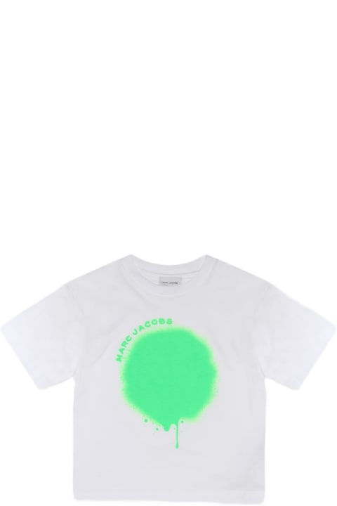 Marc Jacobs T-Shirts & Polo Shirts for Boys Marc Jacobs White And Green Cotton T-shirt