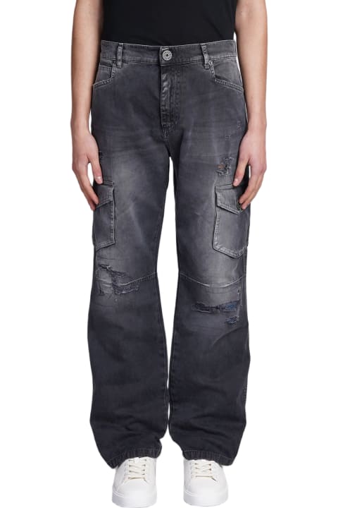 Jeans for Men Balmain Jeans In Black Cotton
