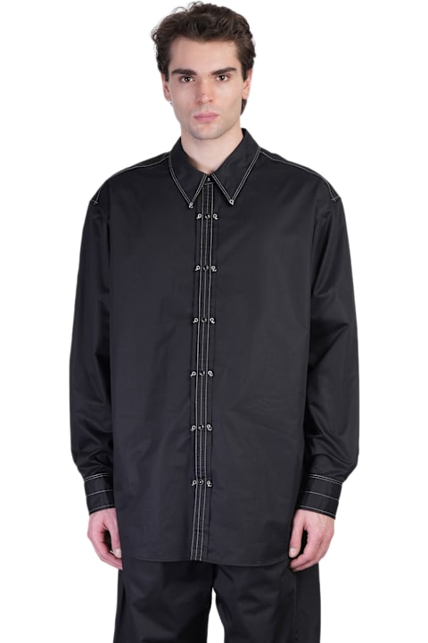 Lemaire Men Lemaire Shirt In Black Cotton