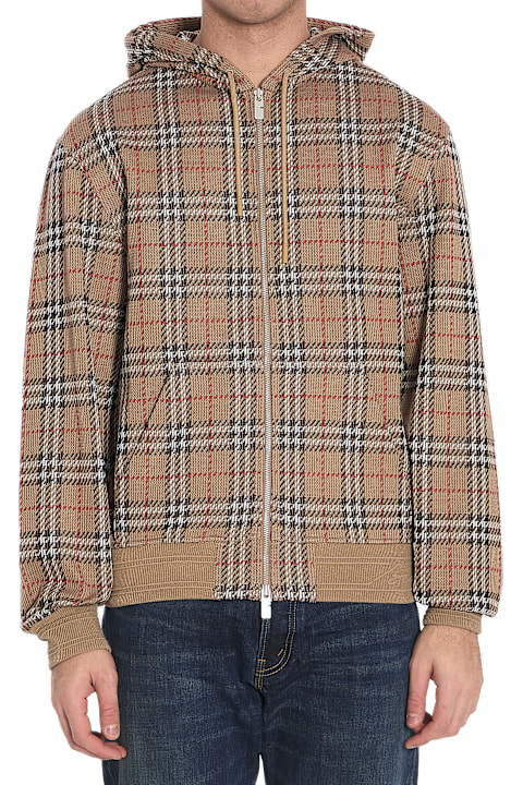 Burberry Fleeces & Tracksuits for Men Burberry Check Jacquard Hoodie