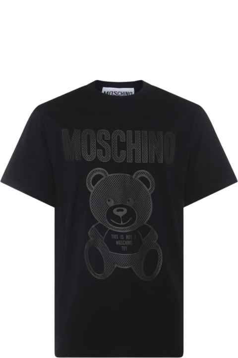 Topwear for Men Moschino Black Cotton T-shirt