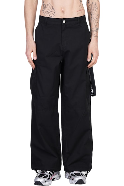 44 Label Group for Men 44 Label Group Lizard Pants In Black Cotton