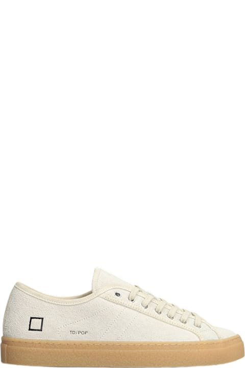 D.A.T.E. Tender Pop Sneakers In Beige Suede
