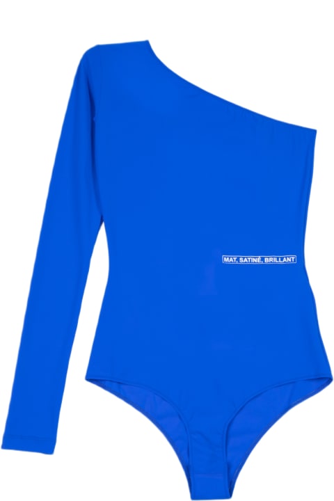 MM6 Maison Margiela Underwear & Nightwear for Women MM6 Maison Margiela Body One shoulder royal blue lycra bodysuit