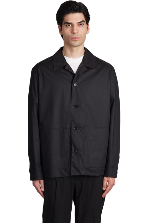 Zegna for Men Zegna Casual Jacket In Black Cotton