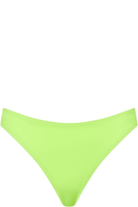 Homeware MC2 Saint Barth Woman Fluo Yellow Cheeky Swim Briefs