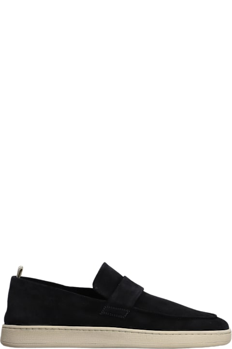Officine Creative for Men Officine Creative Herbie 001 Loafers In Black Suede