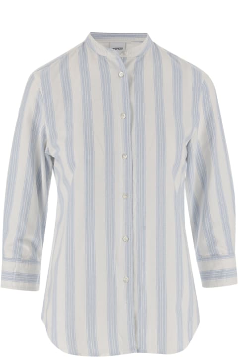 Aspesi for Women Aspesi Cotton Shirt With Striped Pattern