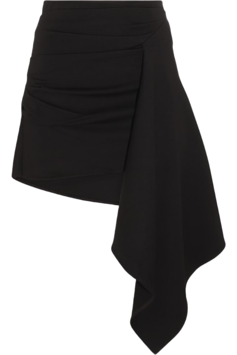 ウィメンズ GAUGE81のスカート GAUGE81 Black Viscose Rivera Mini Skirt