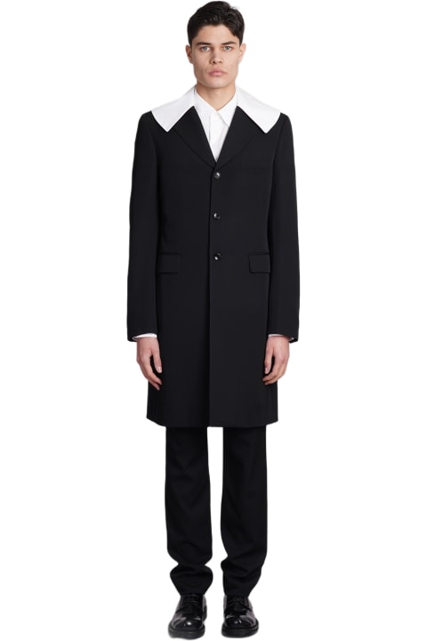 Comme Des Garçons Homme Plus Coats & Jackets for Men Comme Des Garçons Homme Plus Coat In Black Wool