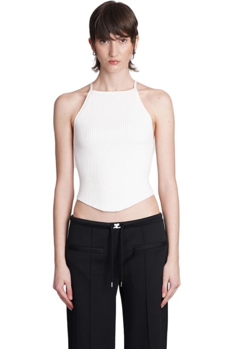 Courrèges for Women Courrèges Topwear In White Viscose