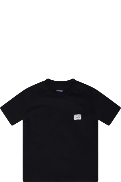 C.P. Company T-Shirts & Polo Shirts for Girls C.P. Company Black Cotton T-shirt