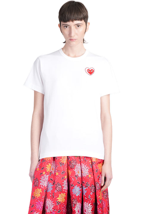 Comme des Garçons Play for Women Comme des Garçons Play T-shirt In White Cotton