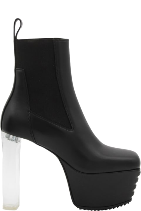 Rick Owens for Women Rick Owens Black Leather Boots