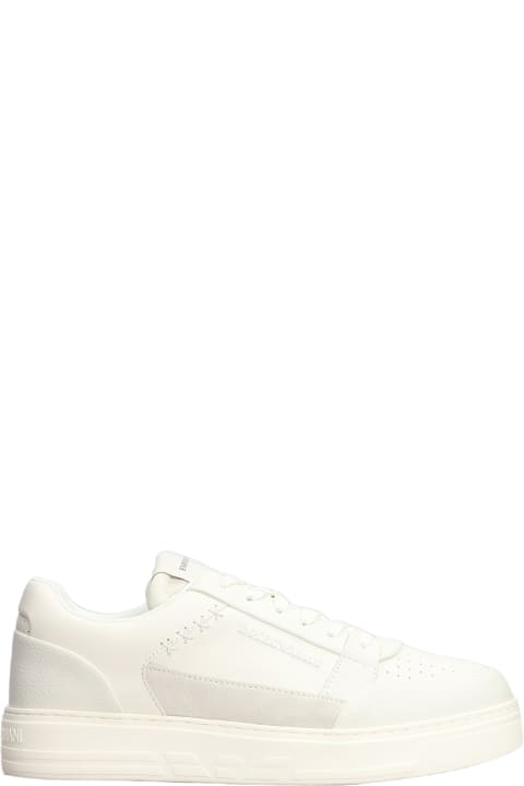 Emporio Armani Sneakers for Women Emporio Armani Sneakers In Beige Suede And Leather
