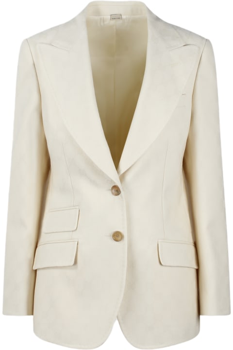 Gucci Coats & Jackets for Women Gucci Gg Wool Jacquard Jacket