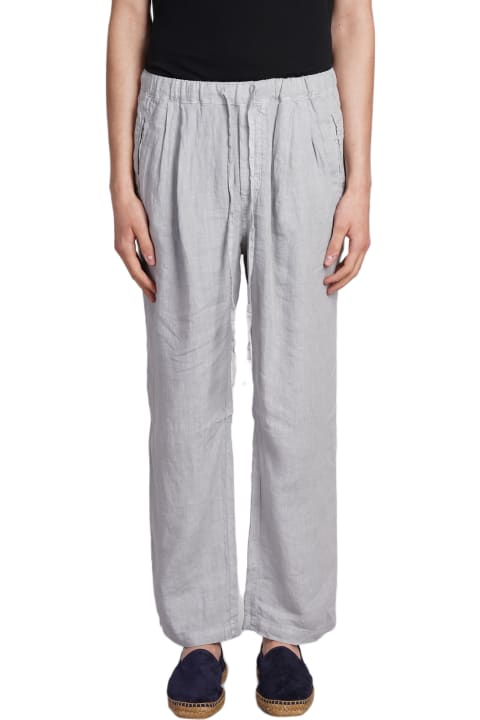 Massimo Alba Pants for Men Massimo Alba Keywest Pants In Grey Linen