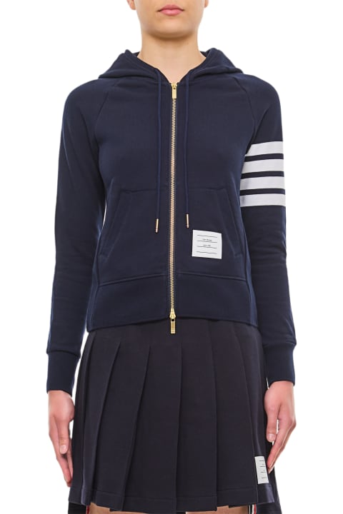 Thom Browne Coats & Jackets for Women Thom Browne Front Zipped Hoodie