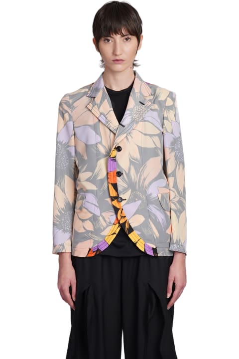 ウィメンズ Comme des Garçonsのコート＆ジャケット Comme des Garçons Blazer In Multicolor Polyester