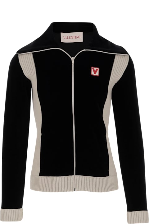 Valentino Sweaters for Men Valentino Chenille Sweatshirt With Patch