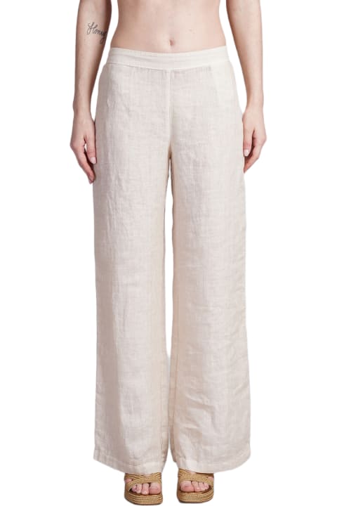 120% Lino Pants & Shorts for Women 120% Lino Pants In Beige Linen