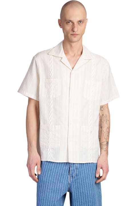 Drôle de Monsieur Clothing for Men Drôle de Monsieur Shirt In Beige Cotton