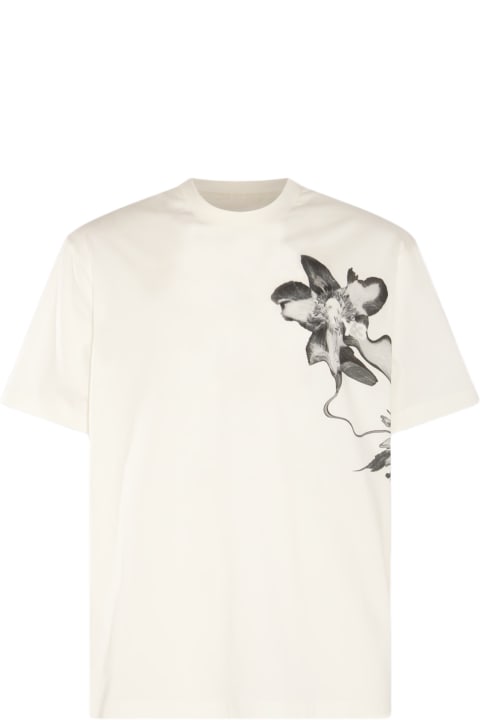 Y-3 Topwear for Women Y-3 Cream And Black Cotton T-shirt