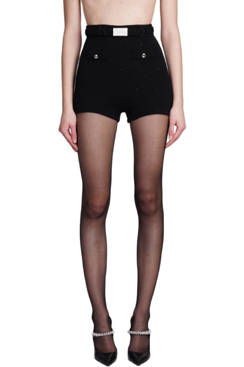 Alessandra Rich for Women Alessandra Rich Shorts In Black Cotton