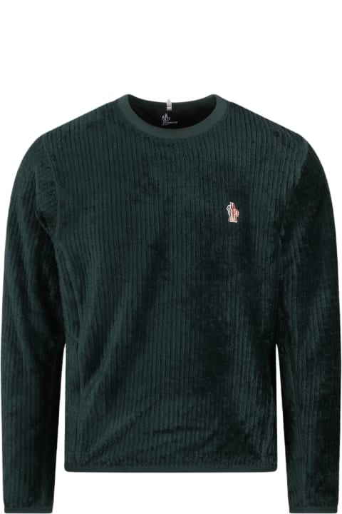 Sweaters for Men Moncler Grenoble Logo Patch Knitted Jumper