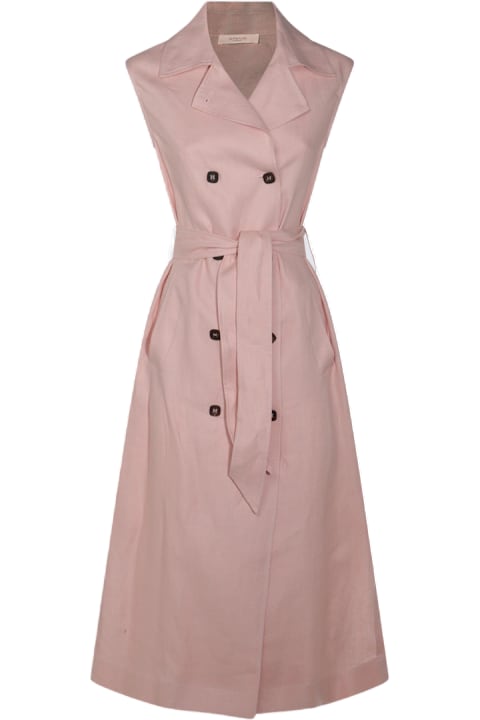 Glanshirt for Men Glanshirt Pink Linen Dress