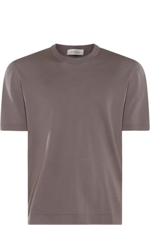 Piacenza Cashmere Topwear for Men Piacenza Cashmere Stone Grey Cotton T-shirt