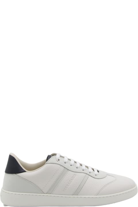 Ferragamo for Men Ferragamo White Leather Sneakers