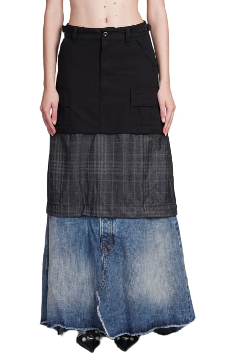 Skirts for Women Balenciaga Skirt In Black Cotton