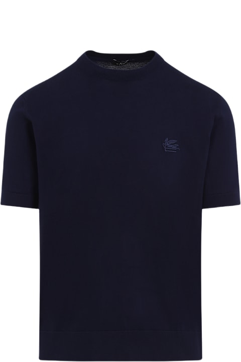 Etro Sweaters for Men Etro Fine Jersey T-shirt With Decorative Linking