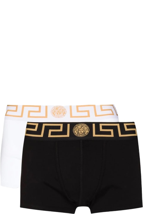Homeware Versace White And Black Cotton Underwear