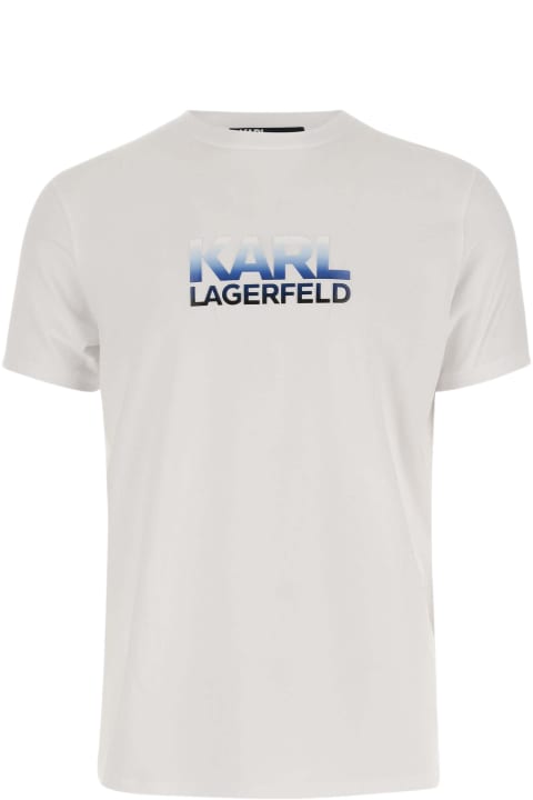 Karl Lagerfeld Men Karl Lagerfeld Stretch Cotton T-shirt With Logo