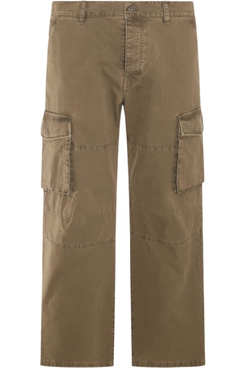 Clothing for Women Golden Goose Olive Cotton Pants