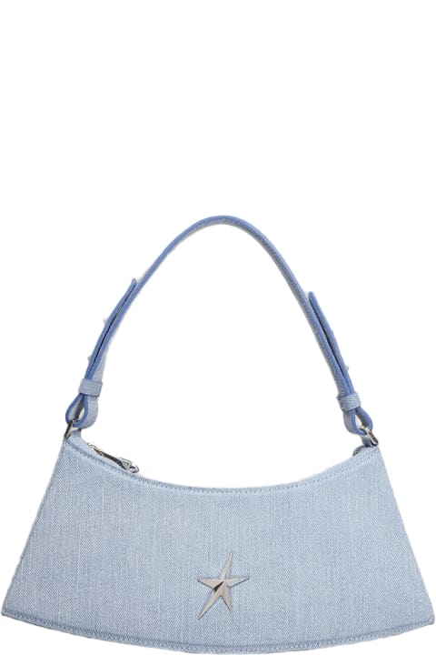 Bags for Women Mugler Shoulder Bag In Blue Denim