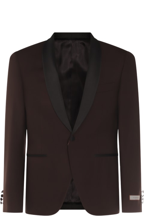 Canali for Men Canali Brown Wool Suits
