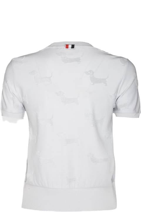 Thom Browne for Women Thom Browne Grey Wool T-shirt