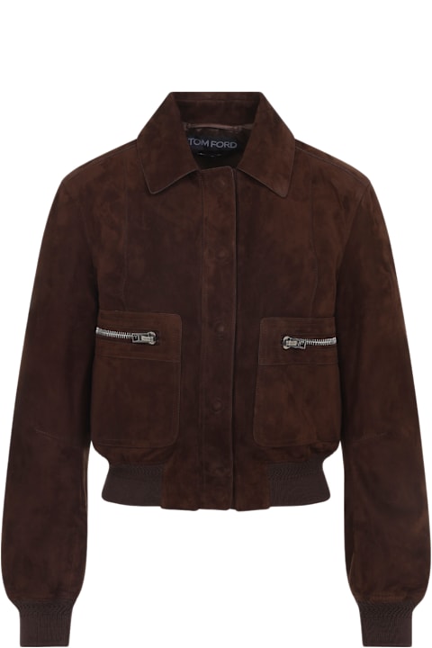 Homeware Tom Ford Lamb Suede Bomber Jacket
