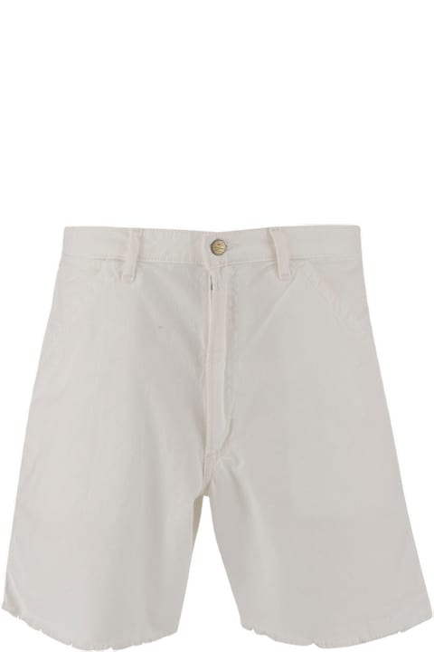 メンズ Polo Ralph Laurenのボトムス Polo Ralph Lauren Cotton Short Pants With Frayed Edges
