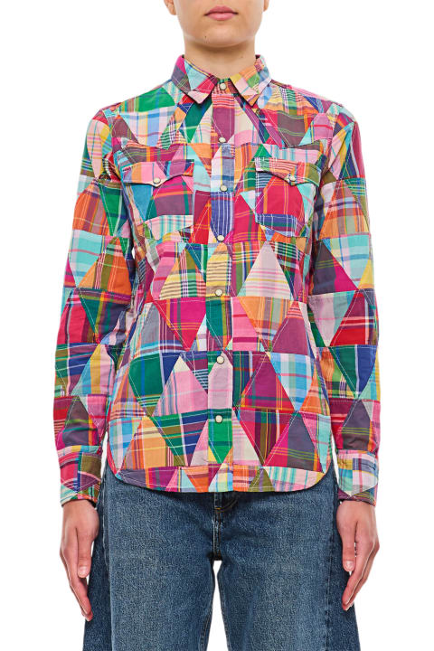 Sale for Women Polo Ralph Lauren Triangle Patchwork Shirt