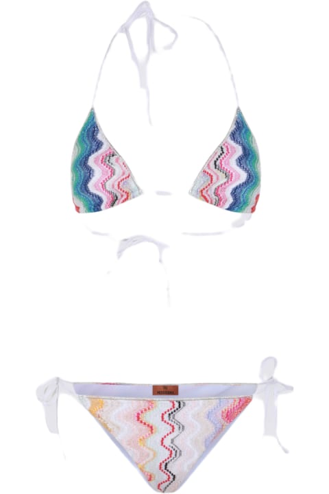 Missoni Swimwear for Women Missoni Multicolor Zig Zag Bikini Beachwear