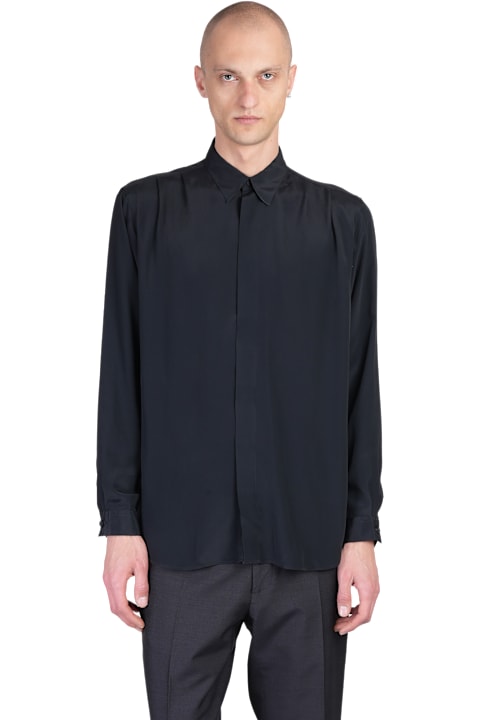 Lardini for Men Lardini Shirt In Black Silk