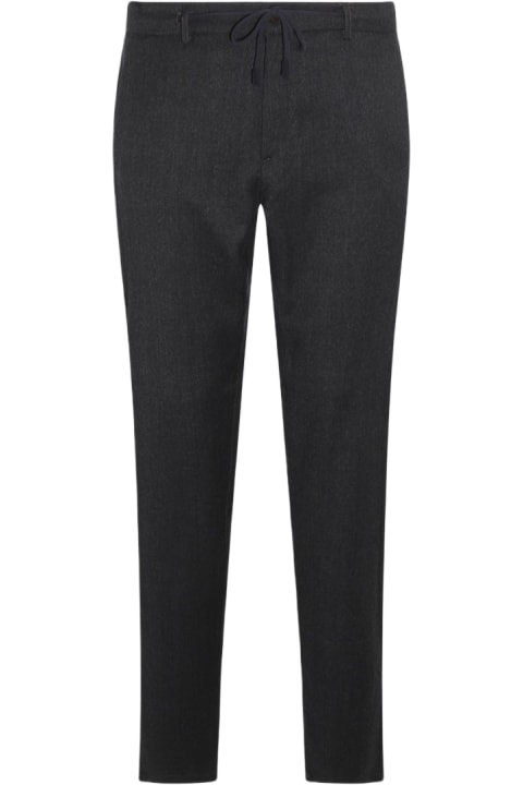Canali Pants for Men Canali Dark Grey Cotton Pants